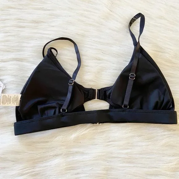 NEW Fabletics Halina Black Athletic Bikini Top - Picture 6 of 7